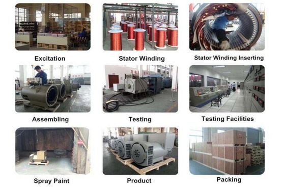 Beli Alternator Bantalan Ganda dengan Rentang Tegangan 110V-480V AVR SX460 AS440 dan Umur 20 Tahun untuk Pembangkit Listrik Industri online manufacture